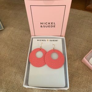 Nickel & Suede premium leather earrings